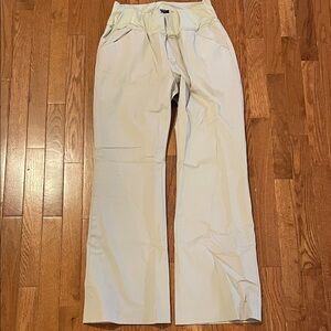 GAP Cream Straight Leg Pants
